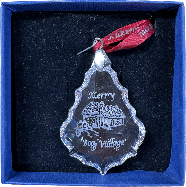 Kilkenny Crystal Christmas Hanging Decoration-Kerry Bog Village