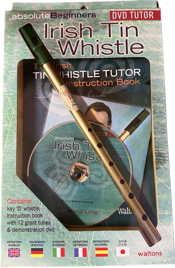 Irish Tin Whistle - Key D with instruction book & DVD