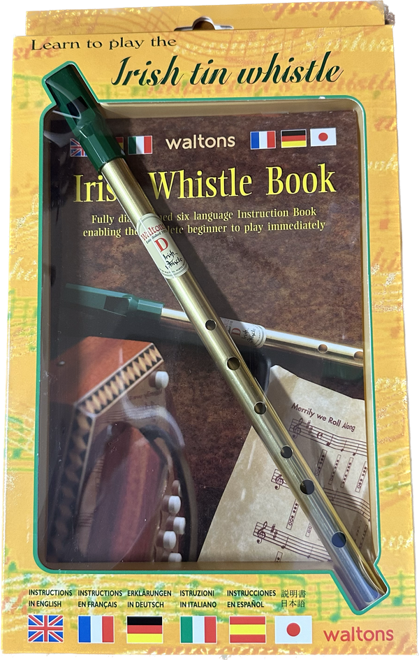 Irish Tin Whistle - Key D with instruction book